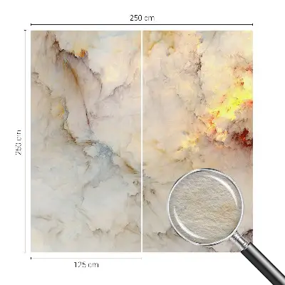 Dekorative Wand-Fototapete mit farbenfroher Landschaft