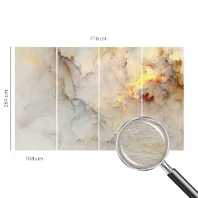 Dekorative Wand-Fototapete mit farbenfroher Landschaft