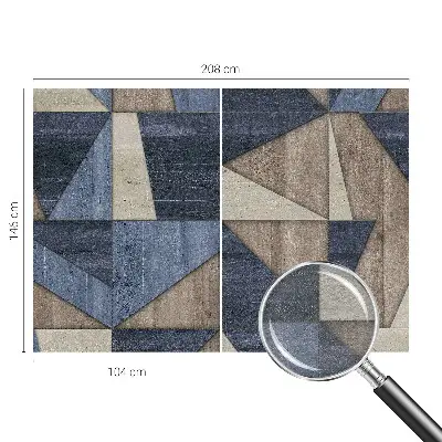 Fototapete fürs Wohnzimmer mit geometrischem Muster