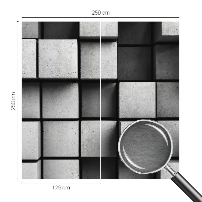 Wandtapete Geometrische Würfel