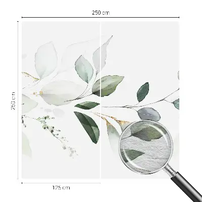 Vlies-Fototapete nach Maß mit grünem Blattmotiv