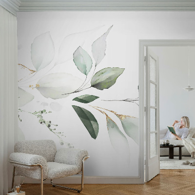 Vlies-Fototapete nach Maß Grüne Blätter