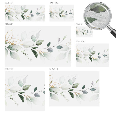 Vlies-Fototapete nach Maß Grüne Blätter