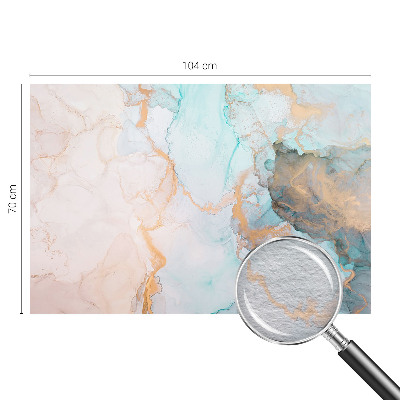 Vlies-Fototapete fürs Schlafzimmer mit Aquarellwellen-Design