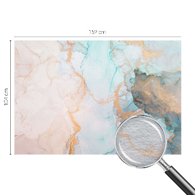 Vlies-Fototapete fürs Schlafzimmer mit Aquarellwellen-Design