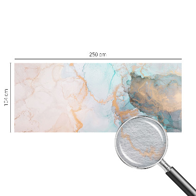 Vlies-Fototapete fürs Schlafzimmer mit Aquarellwellen-Design