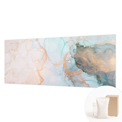 Vlies-Fototapete fürs Schlafzimmer mit Aquarellwellen-Design