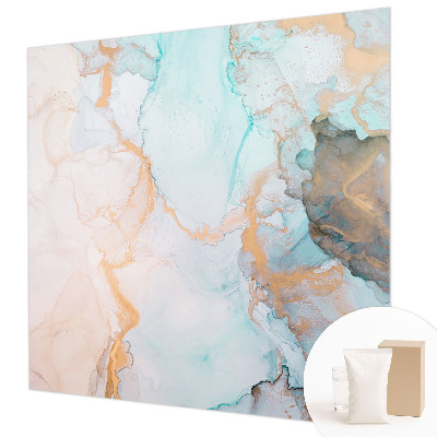 Vlies-Fototapete fürs Schlafzimmer mit Aquarellwellen-Design