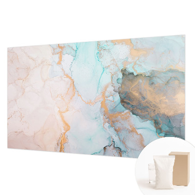 Vlies-Fototapete fürs Schlafzimmer mit Aquarellwellen-Design