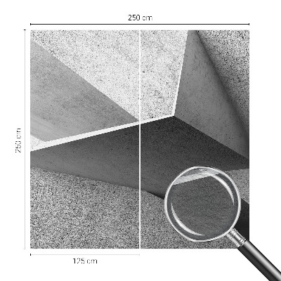 Vlies-Fototapete fürs Wohnzimmer mit geometrischen Strukturen