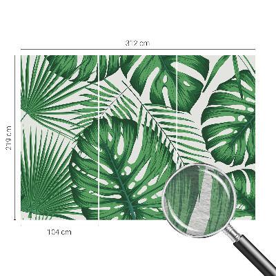 Vlies-Fototapete fürs Kinderzimmer Tropische Blätter