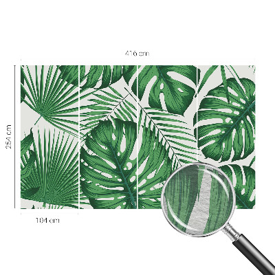 Vlies-Fototapete fürs Kinderzimmer Tropische Blätter