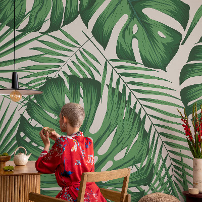 Vlies-Fototapete fürs Kinderzimmer Tropische Blätter