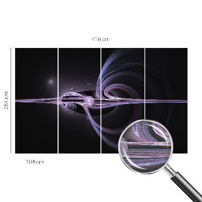 Bedruckte Vlies-Fototapete mit einem Motiv in kosmischer Abstraktion