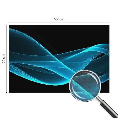 Dekorative Wand-Fototapete mit auffälligem Wellenmuster