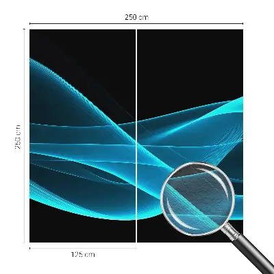 Dekorative Wand-Fototapete mit auffälligem Wellenmuster
