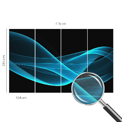 Dekorative Wand-Fototapete Auffällige Wellen