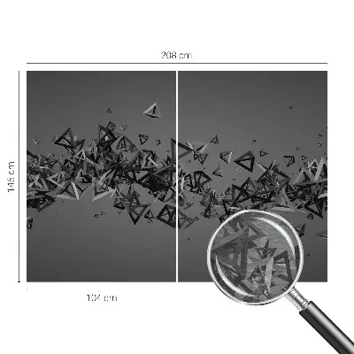 Fototapete nach Maß mit geometrischen abstrakten Formen