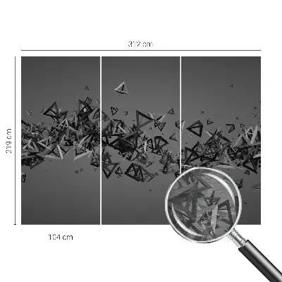 Fototapete nach Maß mit geometrischen abstrakten Formen