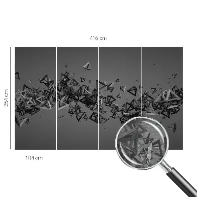 Fototapete nach Maß mit geometrischen abstrakten Formen