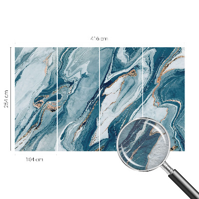Fototapete fürs Wohnzimmer mit mineralischem Elegant-Design