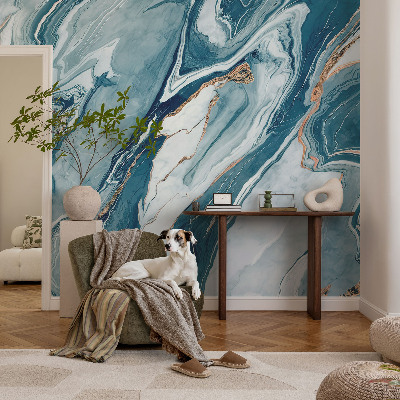 Fototapete fürs Wohnzimmer mit mineralischem Elegant-Design