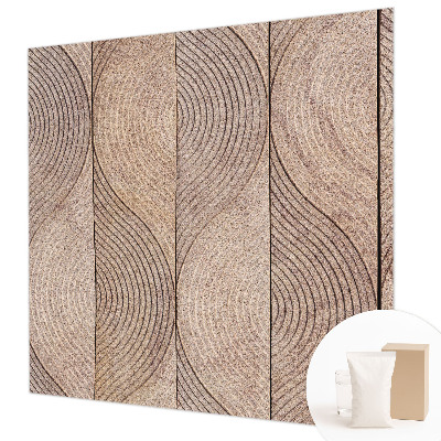 Vlies-Fototapete Wellen aus Holz