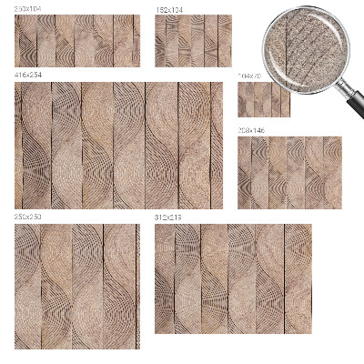 Vlies-Fototapete Wellen aus Holz