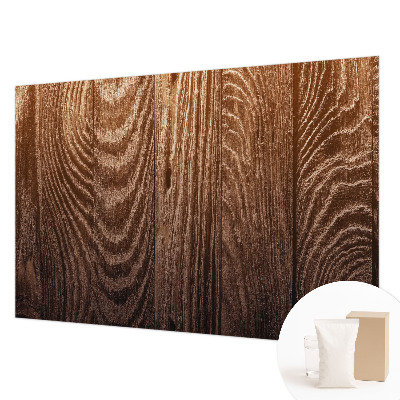 Motivtapete aus Vlies mit Holzringen