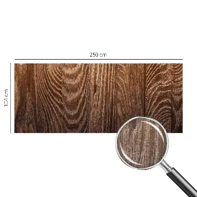 Motivtapete aus Vlies mit Holzringen