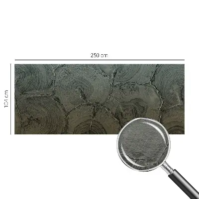 Vlies-Fototapete nach Maß mit Motiv aus Holzringen