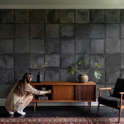 Vlies-Fototapete fürs Kinderzimmer Graue Fliesen