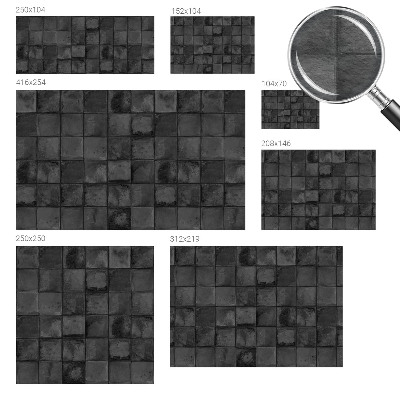 Vlies-Fototapete fürs Kinderzimmer Graue Fliesen