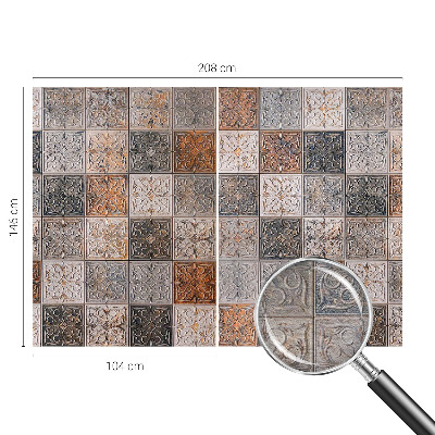 Vliestapete fürs Wohnzimmer Zierfliesen