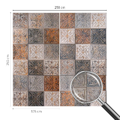 Vliestapete fürs Wohnzimmer Zierfliesen