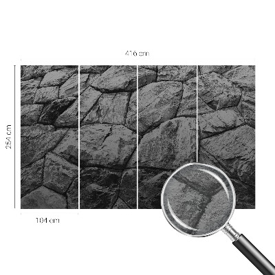 Bedruckte Vlies-Fototapete Steintexturen