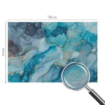 Bildtapete mit abstraktem blauem Motiv