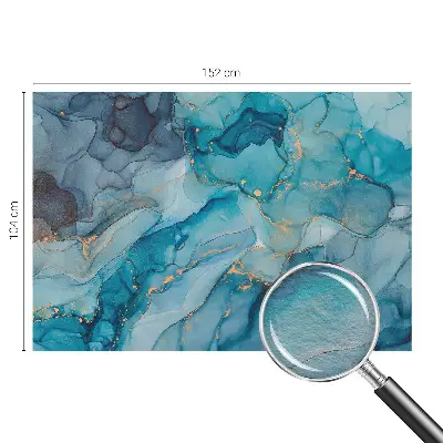Bildtapete mit abstraktem blauem Motiv