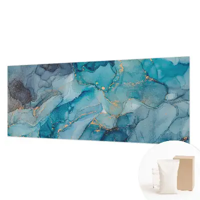 Bildtapete mit abstraktem blauem Motiv