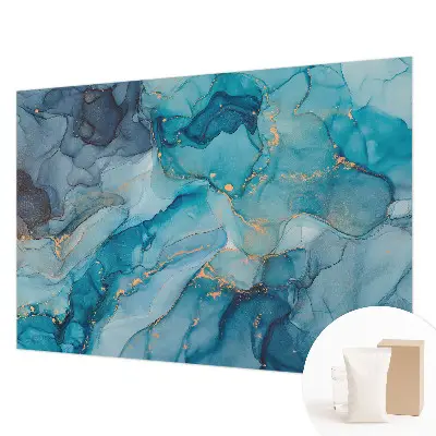 Bildtapete mit abstraktem blauem Motiv