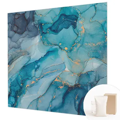 Bildtapete mit abstraktem blauem Motiv