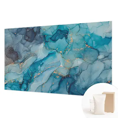 Bildtapete mit abstraktem blauem Motiv