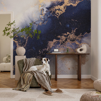 Dekorative Wand-Fototapete Marineblaue Wellen