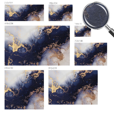 Dekorative Wand-Fototapete Marineblaue Wellen