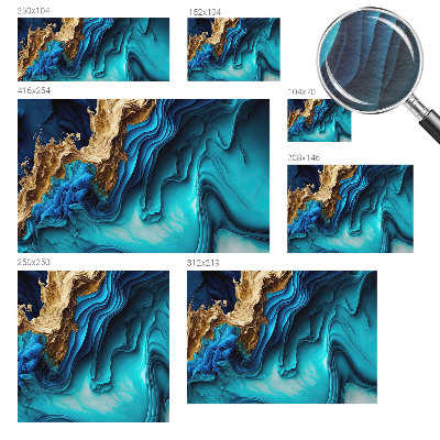 Fototapete fürs Wohnzimmer Energiewellen