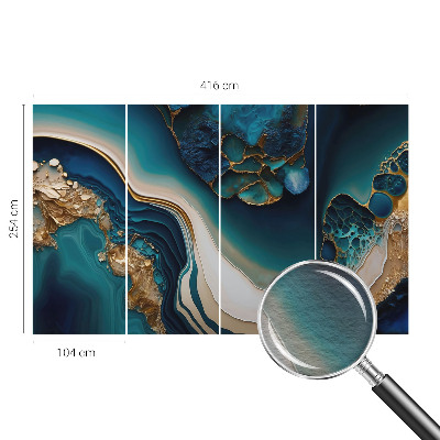 Fototapete fürs Schlafzimmer Farbenfrohe Abstraktion