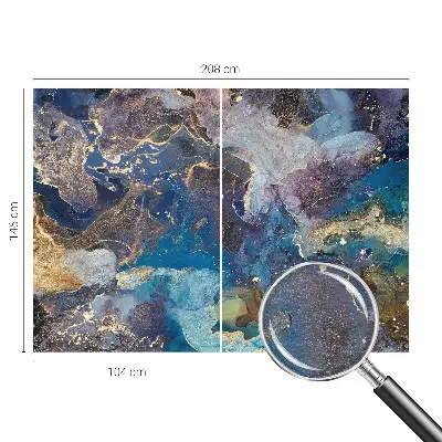 Fototapete aus Vlies mit kosmischem Mosaikmotiv