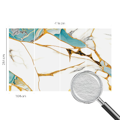 Vlies-Fototapete fürs Schlafzimmer mit elegantem Marmordesign