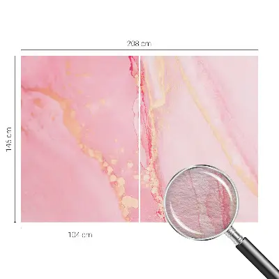 Wandtapete mit pastellfarbener abstrakter Illustration
