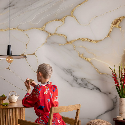 Fototapete fürs Schlafzimmer Marmor-Eleganz